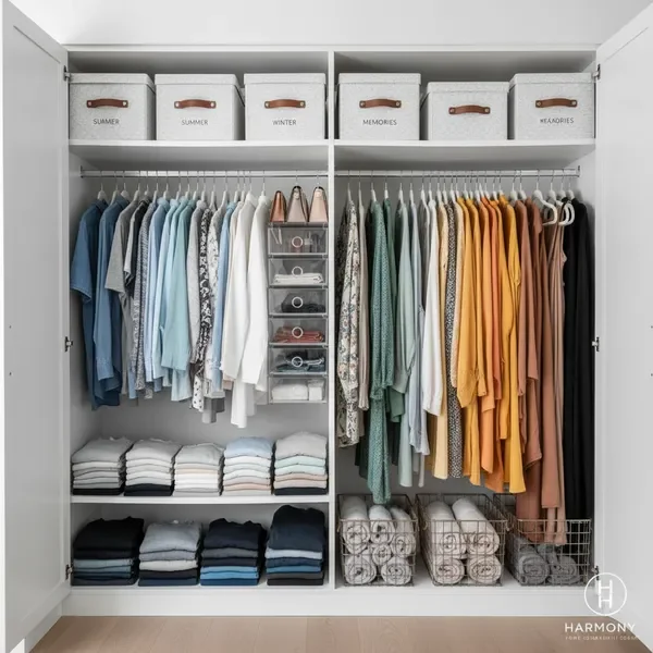 ארגון ארון בגדים מקצועי